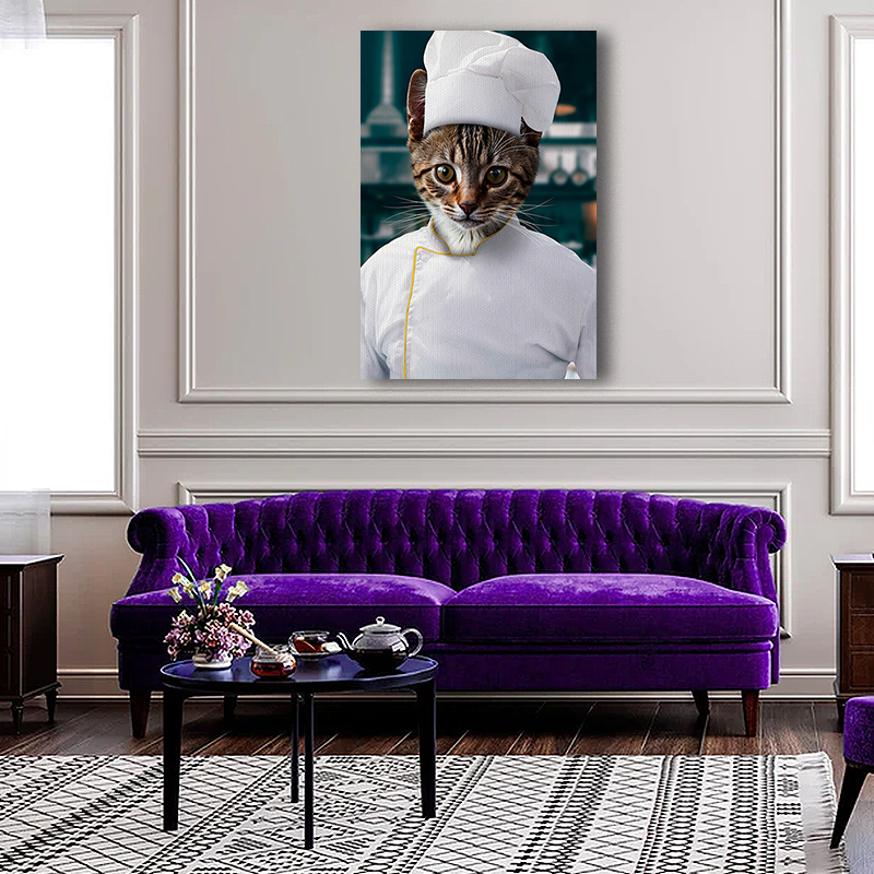 The Master Chef Custom Pet Portrait